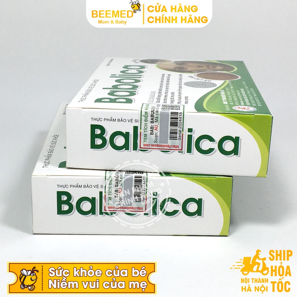 Babolica - Viên uống giảm nhăn da, chống lão hóa đẹp da cho phụ nữ sau sinh từ thảo dược và collagen