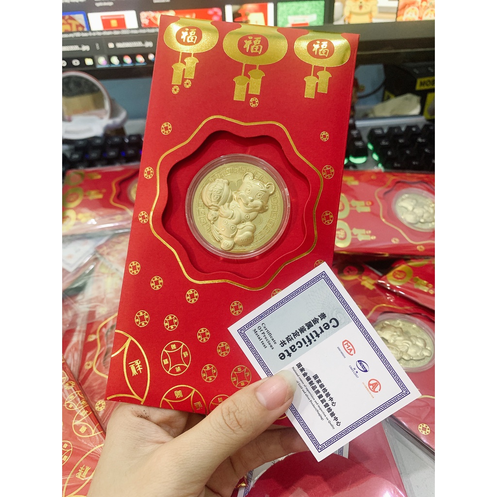 Bao lì xì đỏ Hổ Vàng Nhầm Dần