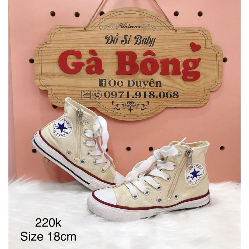 Giày Converse si bé trai/gái size 29