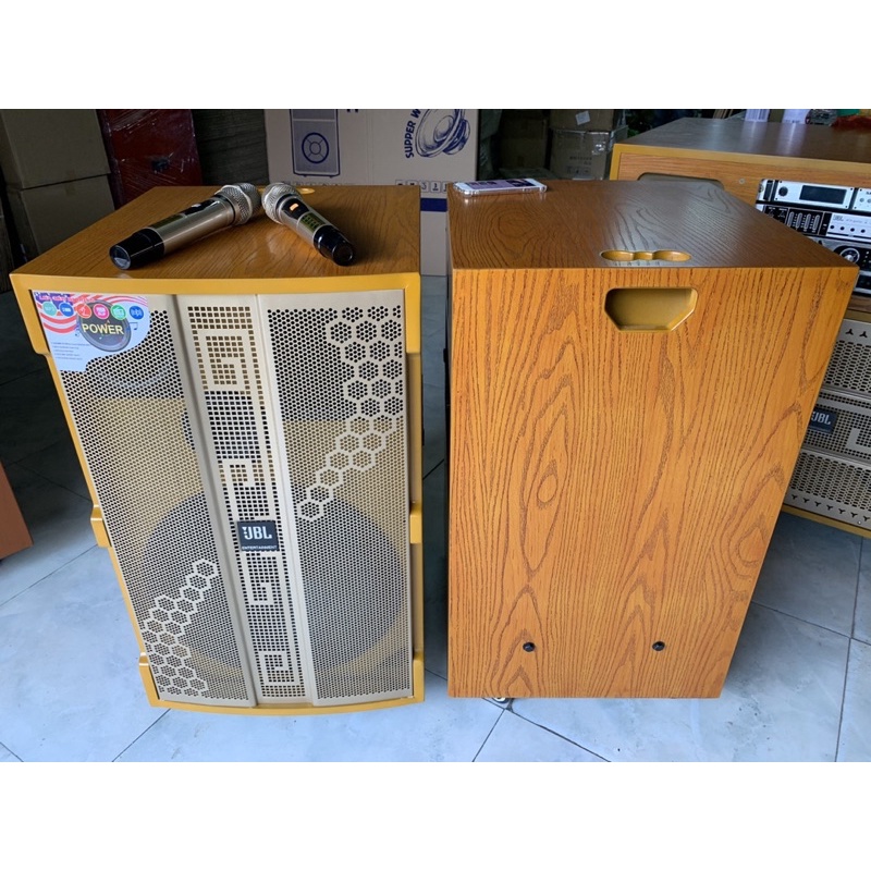 Loa kéo di đông cao cấp JBL P15 Pro - 4 tấc vân gỗ - 4 đường tiếng