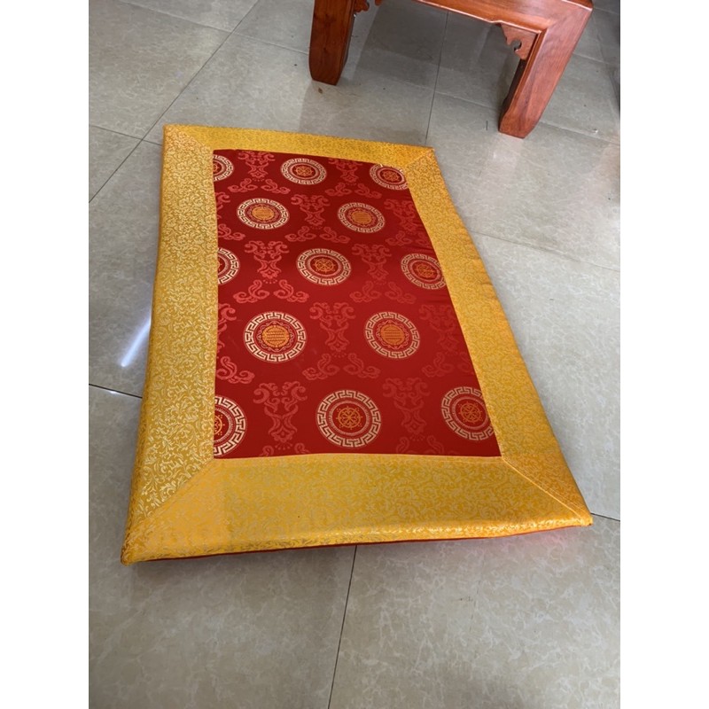 🎁Đệm/Thảm Ngồi Hầu Đồng-PK Hầu Đồng-1Bộ có 3 chiếc,1Dài 2 Ngắn:Làm từ đệm mút Ngồi siêu êm bọc bởi chất Vải Gấm Cao Cấp.