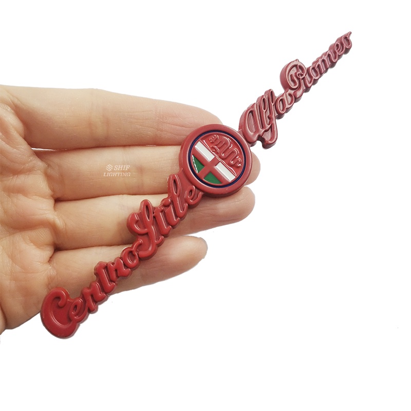 1 Miếng Dán Logo ALFA ROMEO Bằng Kim Loại Trang Trí Cho Xe Hơi