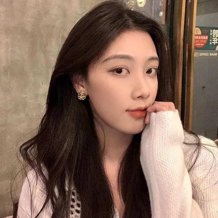 Bông Tai Kim Loại Mạ Bạc 925 Hình Hoa Hồng Phong Cách Retro Hàn Quốc Mới