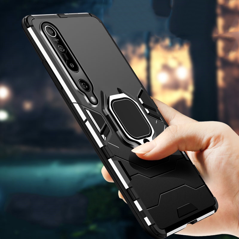 Dành Cho Xiaomi Mi 10 / Mi 10 Pro 5G Vỏ Giáp Chống Sốc Nhẫn Đứng Ốp điện thoại Ốp điện thoại