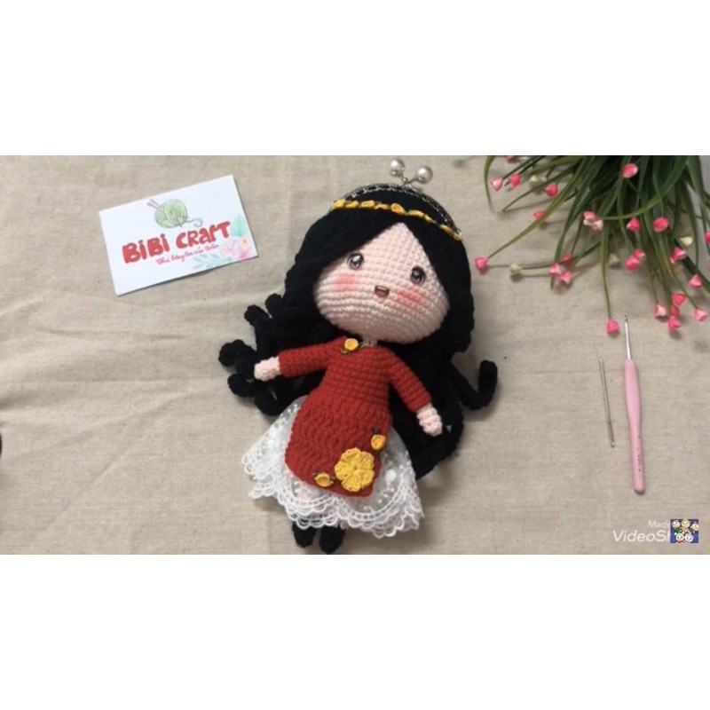 Túi đựng lì xì búp bê cho bé
