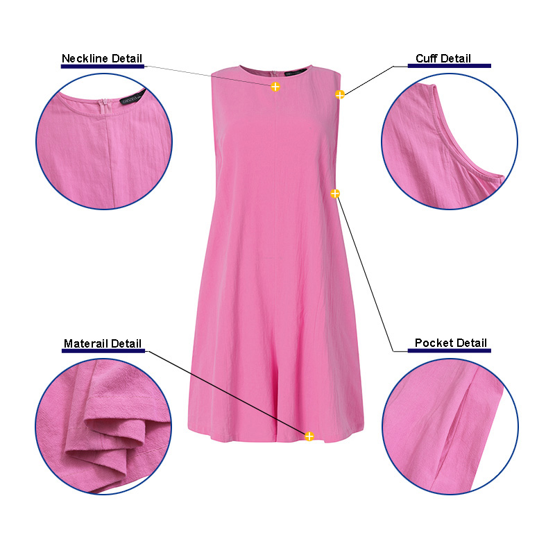 Jumpsuit Nữ ZANZEA Ngắn Ống Rộng Không Tay Khóa Kéo Sau Lưng Thời Trang Thường Ngày