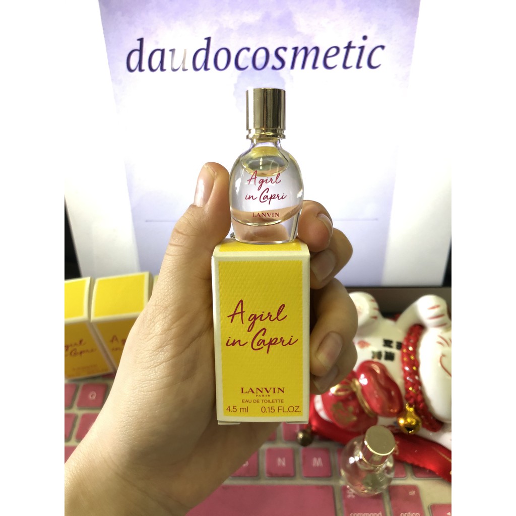 [ mini ] Nước hoa Lanvin A Girl In Capri EDT 4.5ml | Thế Giới Skin Care