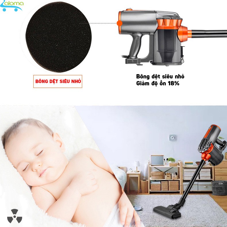 Máy hút bụi mini cầm tay 600W GreenHome GHA-585A kiểu đứng | BigBuy360 - bigbuy360.vn