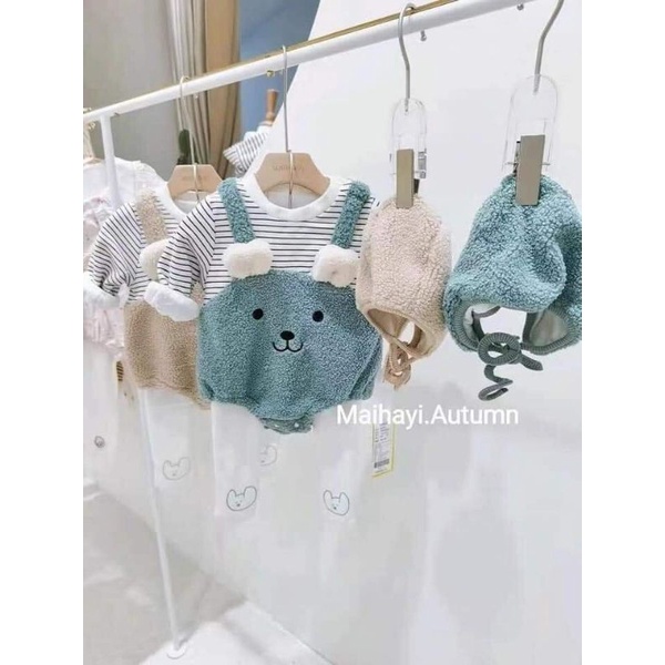 Set body lông cừu dễ thương cho bé hàng quảng châu