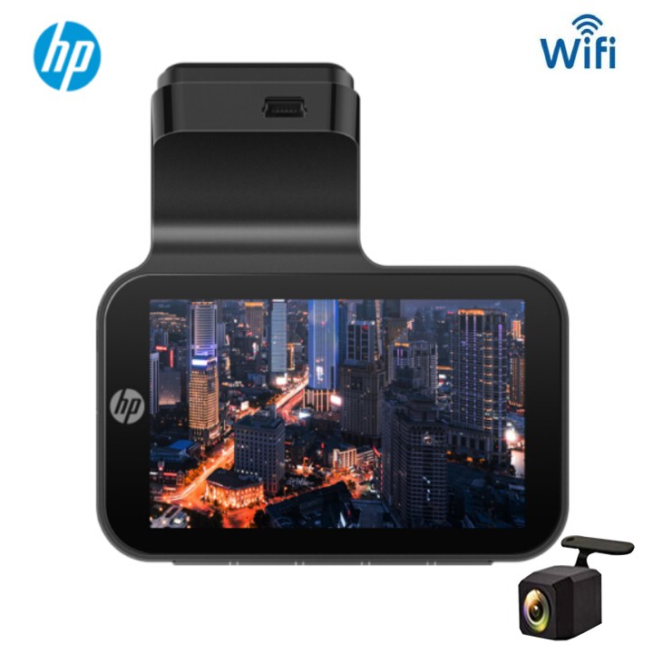 Camera hành trình ô tô thương hiệu cao cấp HP tích hợp camera lùi Wifi GPS - f975x