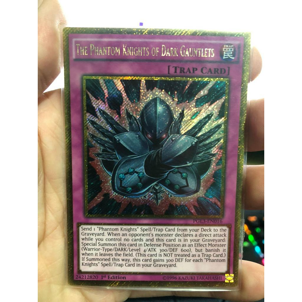 The Phantom Knights of Dark Gauntlets - PGL3-EN016 - Gold Secret Rare 1st Edition
