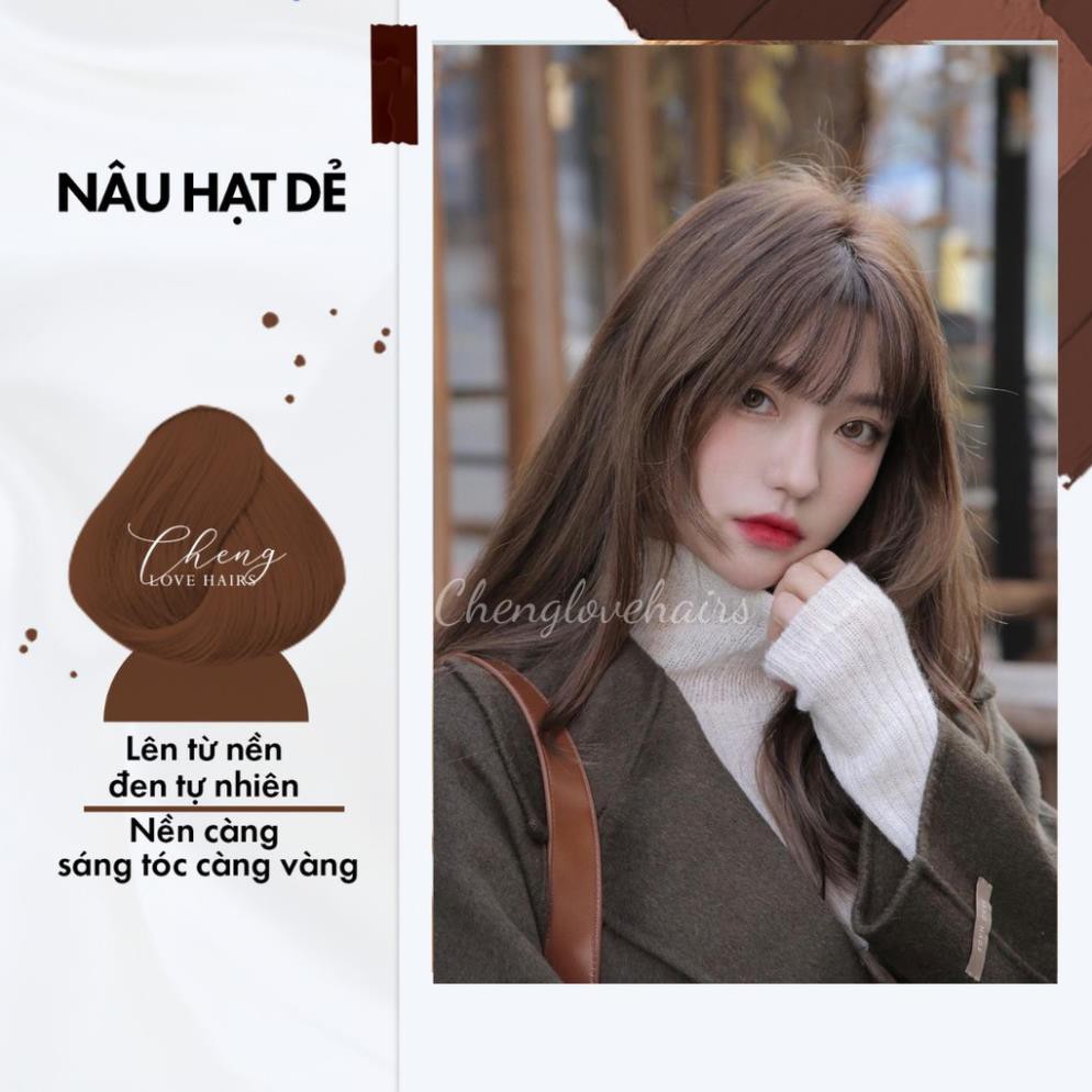 Thuốc nhuộm tóc NÂU HẠT DẺ Chenglovehairs, Chengloveshair, Chengloveshairs, Chenglovehair