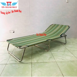 Giường xếp inox cao cấp Tín Thành Phát Chịu lực tốt, dễ di chuyển, phù hợp gia đình & văn phòng