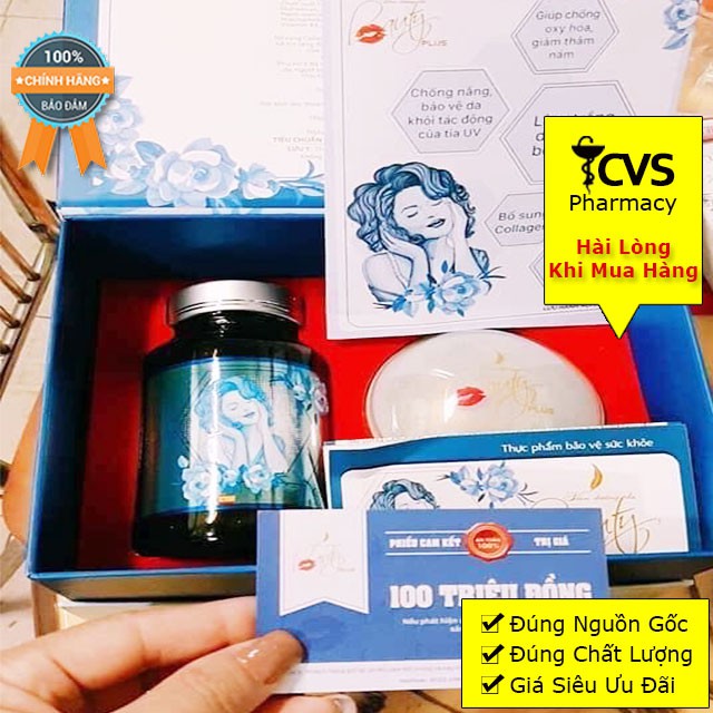 BEAUTY PLUS - Viên Uống Dưỡng Trắng Da Hàng Chính Hãng GHB