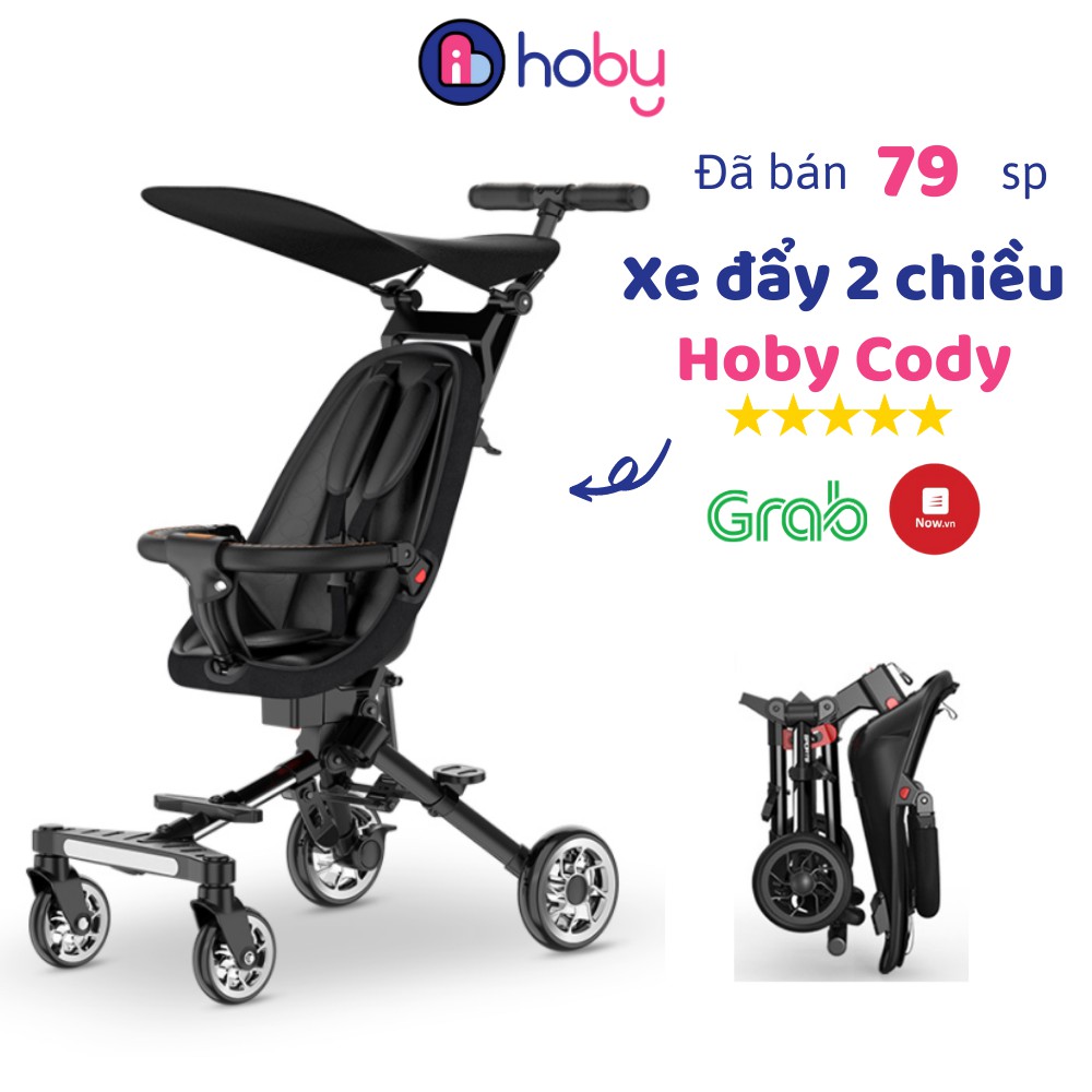 XE ĐẨY GẤP GỌN 2 CHIỀU HOBY CODY V969 ĐI SIÊU THỊ, ĐI CHƠI, DU LỊCH- ĐẢO CHIỀU, GẤP GỌN