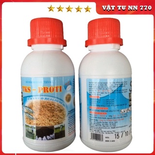Chế phẩm vi sinh -tks - proti - chai 100ml - chuyên ủ cá và bánh dầu, men xúc tác hổ trợ ủ phân cá và phân bánh dầu.