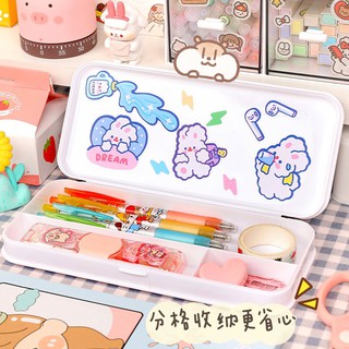 Hộp bút đơn giản có sticker tặng kèm