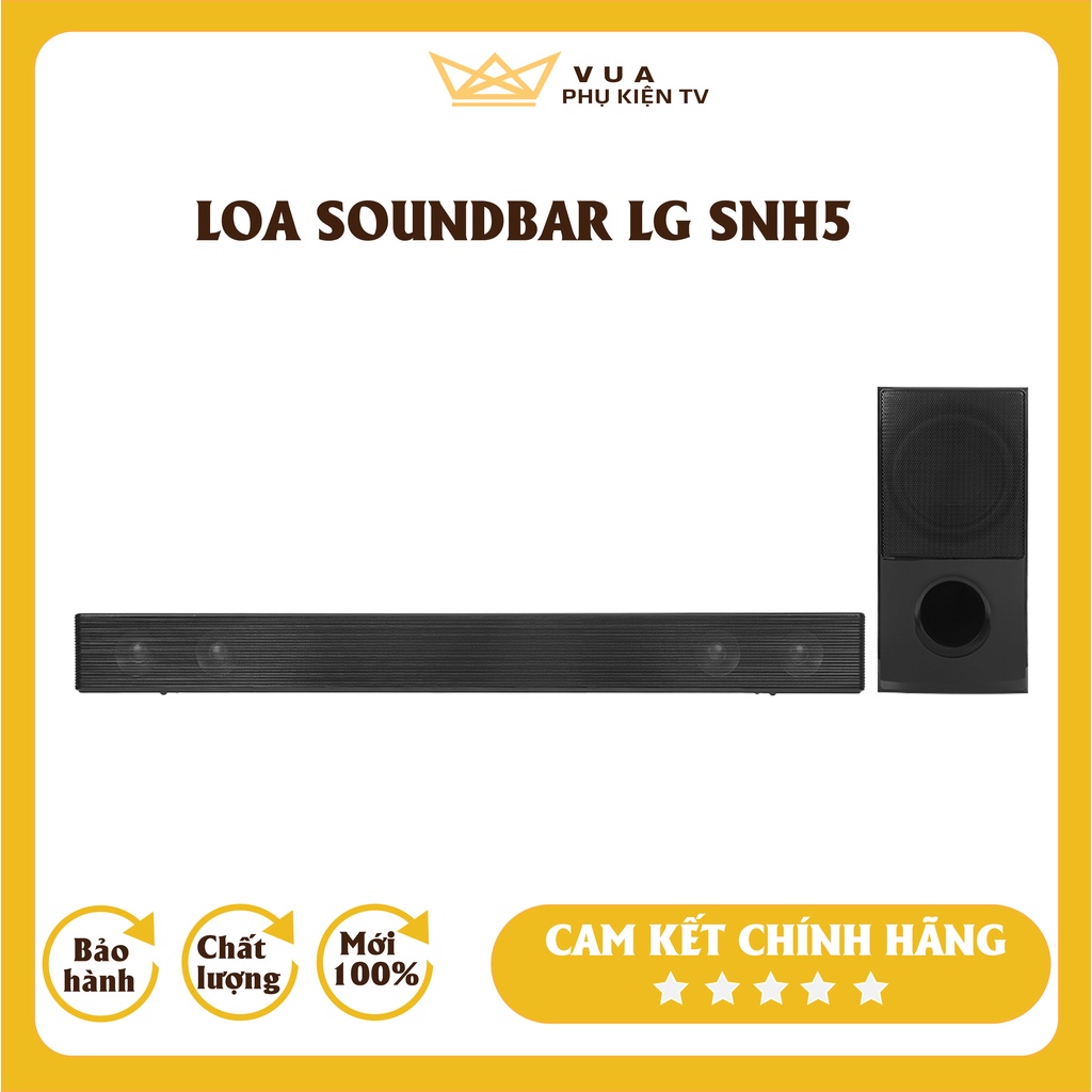 [ÂM THANH CỰC HAY] Loa soundbar LG SNH5 công suất 600W âm thanh vòm chính hãng - loa thanh LG - Vua Phụ Kiện TV