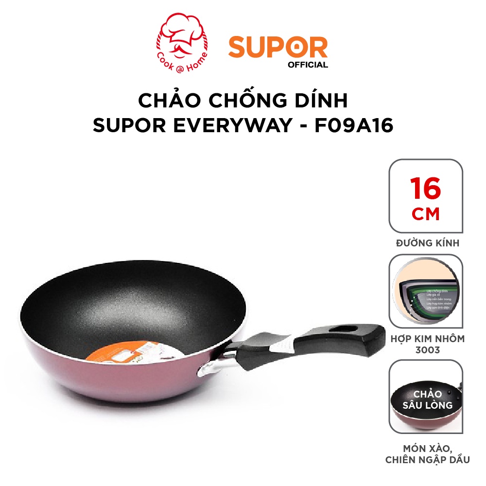 Chảo chống dính Supor Everyway F09A16-16cm