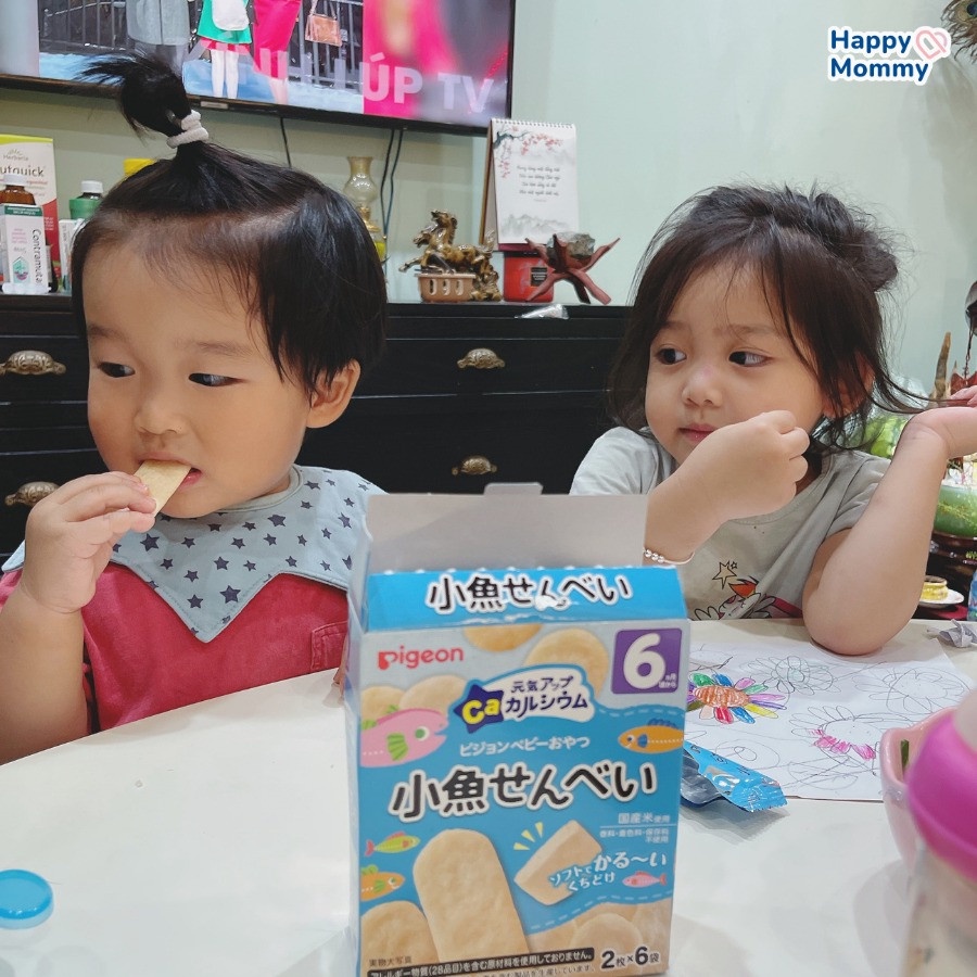 Bánh gạo ăn dặm Pigeon nội địa Nhật cho bé