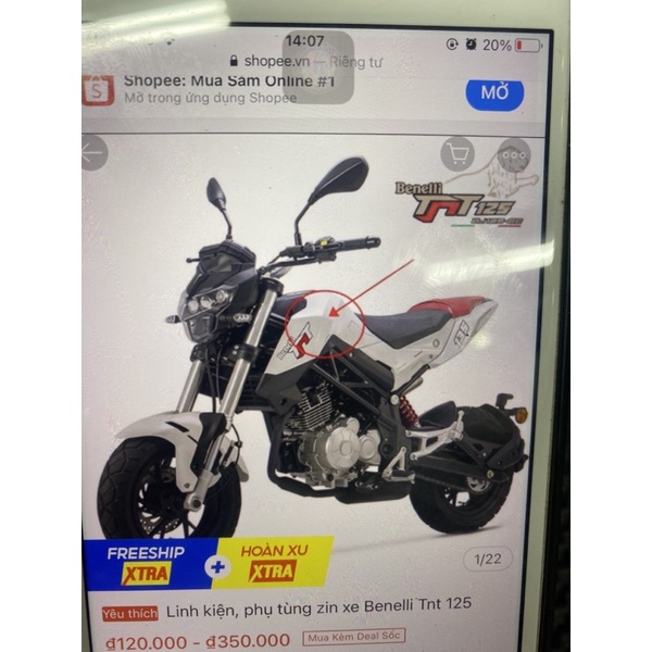 Nhông Sên Dĩa xe Bernelli Tnt 125