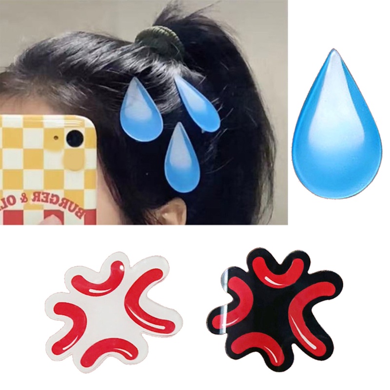 Kẹp Tóc Hình Giọt Nước Angry Bangs Vui Nhộn