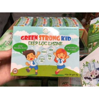 [ Chính hãng+ Freeship] Diệp lục Kid lysine, hộp 20 gói, trẻ ăn ngon, hết táo bón