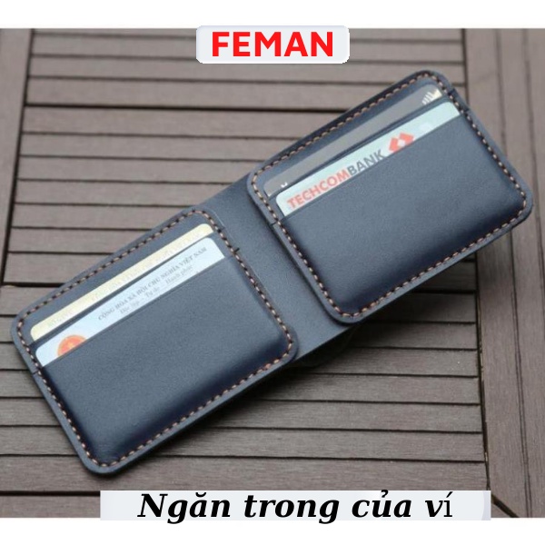 Ví Da Nam Bóp Da Bò Cao Cấp Dáng Ngang Cao Cấp BDB