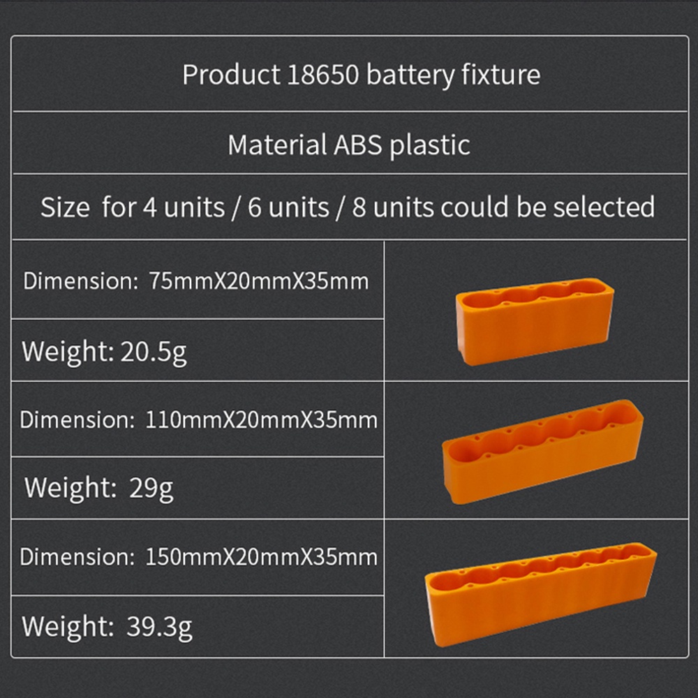 Khuôn hàn DIYMORE cố định pin lithium 18650 4/ 6/ 8 ngăn DIY chuyên dụng