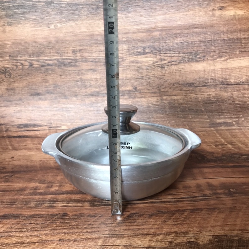 Thố Gang Đáy Cạn Kèm Dế 15CM 17CM 19CM