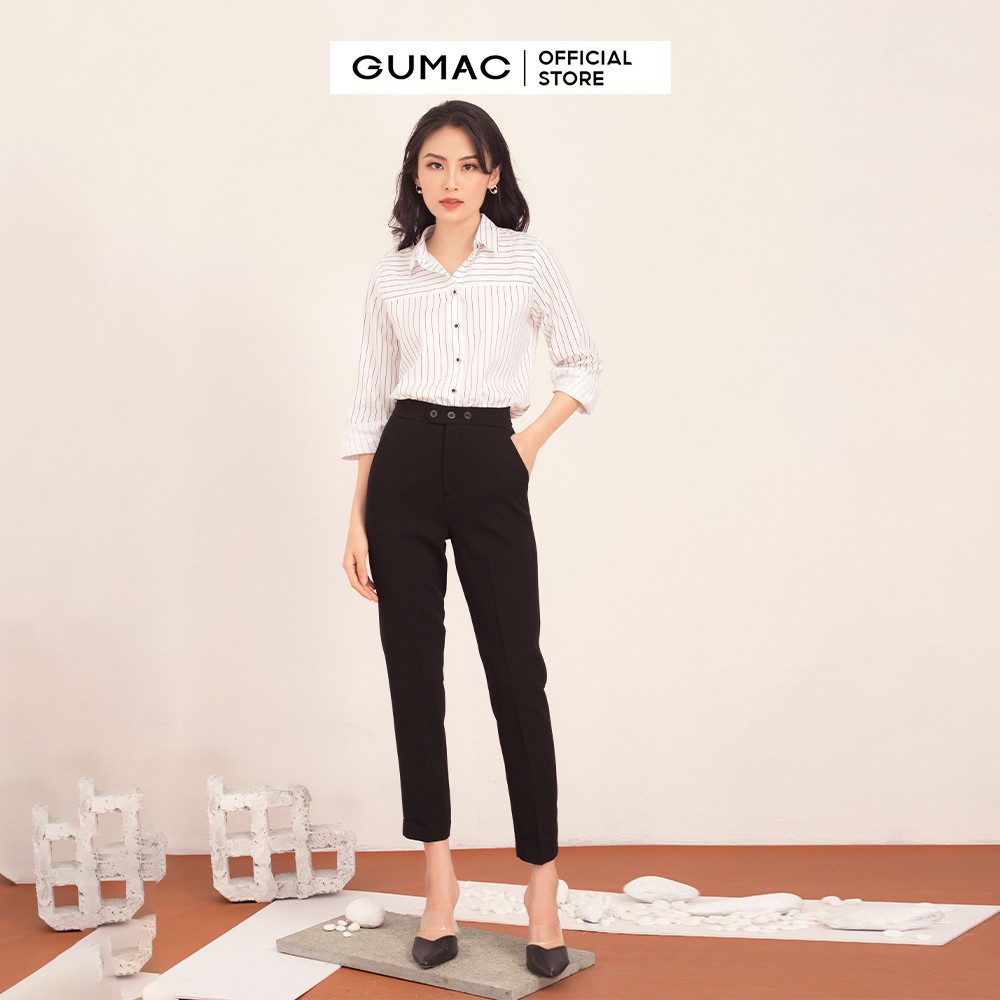 [Mã WABRGU72 giảm 10% tối đa 50k đơn 250k] Quần tây nữ cơ bản 3 nút QA532 GUMAC | BigBuy360 - bigbuy360.vn
