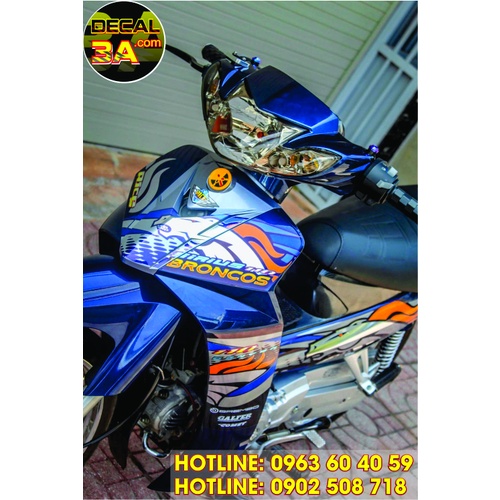 Tem xe sirius Broncos Denver 110 bao chất