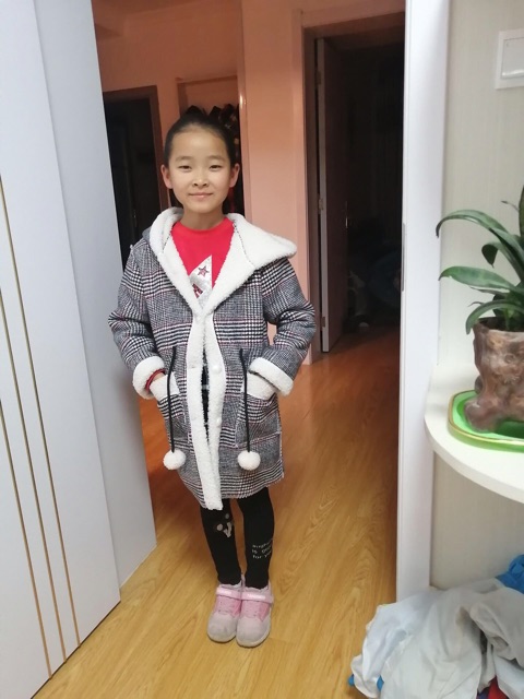 áo dạ lót lông cho bé gái cao từ 95-155cm | BigBuy360 - bigbuy360.vn