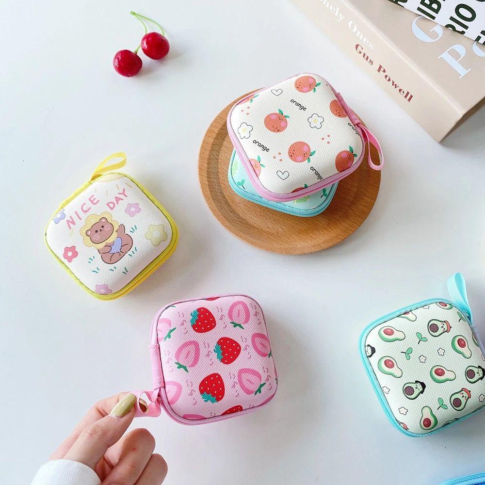 AUGUSTINA Hộp Đựng Tai Nghe / Dây Cáp USB Cứng Chống Rơi Họa Tiết Hoạt Hình