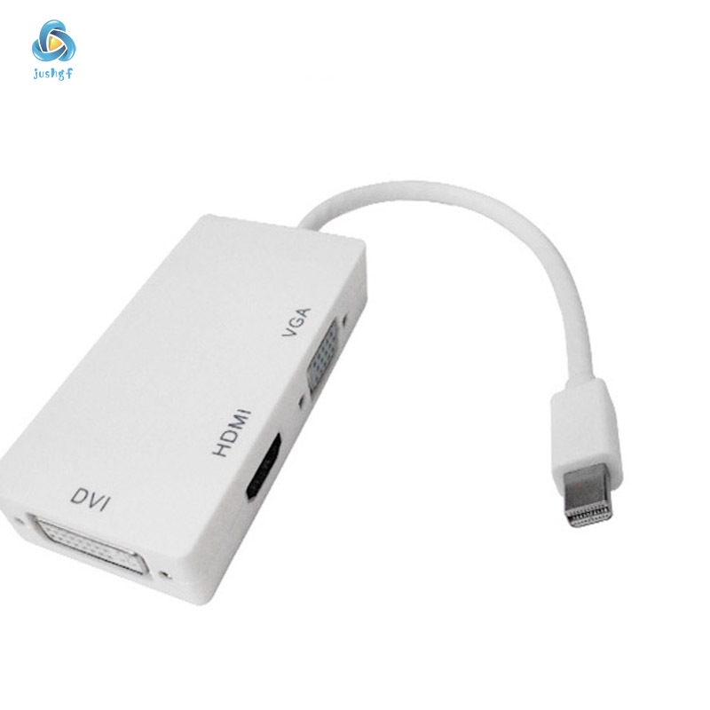 Cáp Chuyển Đổi 3 Trong 1 Từ Cổng Mini Sang Dvi Vga Hdmi Tv Cho Apple Imac Macbook Pro 3/4 Thinkpad