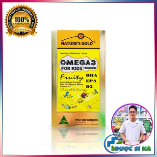 Viên Dầu Cá Trẻ Em Nature’S Gold Omega 3 Kids Fish Oil 125 Viên