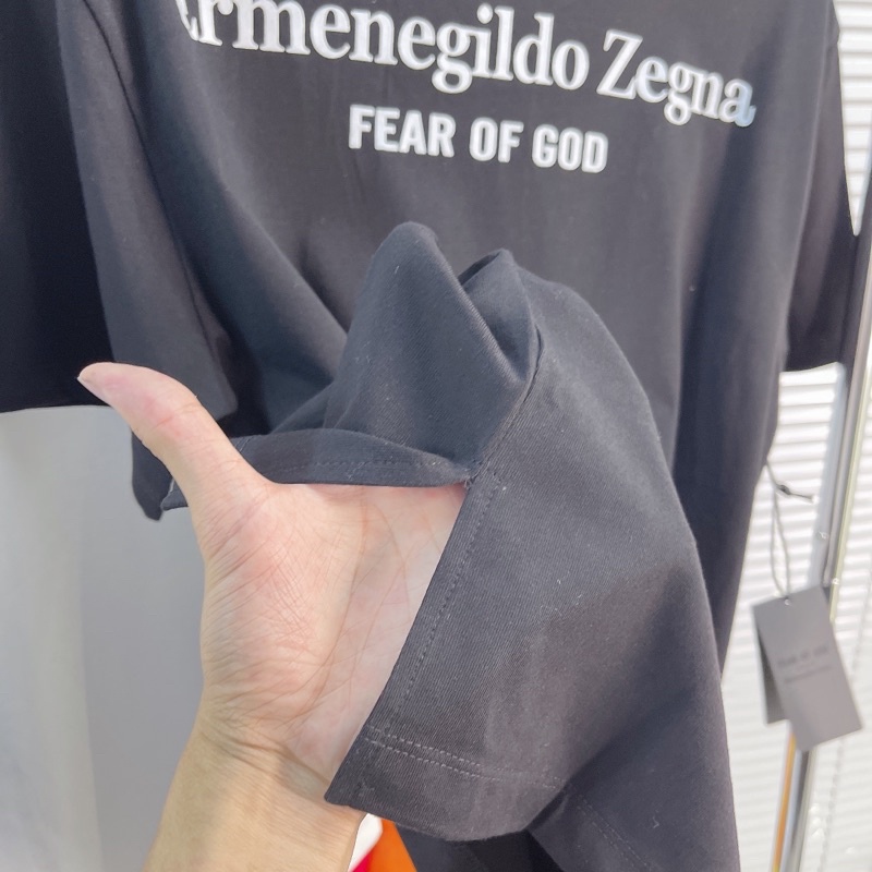 ⚡️[Nomar Quality] - Áo Tee FOG FEAR OF GOD x Z.E.G.N.A in Black, Áo thun FOG