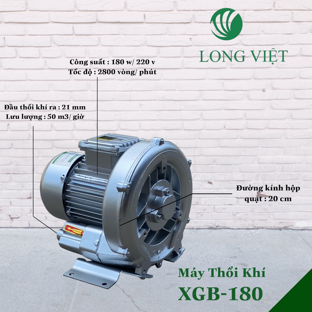 Máy Thổi Khí Con Sò Long Việt XGB-180w220v