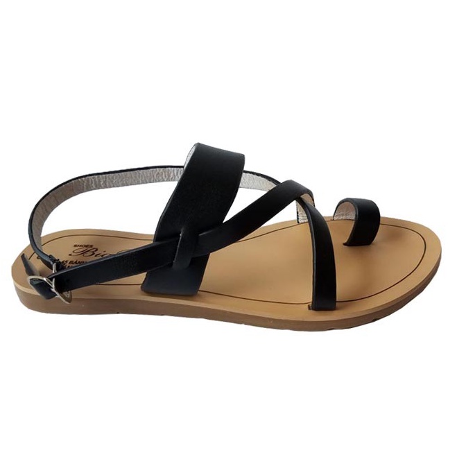 Giày Sandal Nữ Xỏ Ngón BIGBEN Da Bò Thật SDĐ65