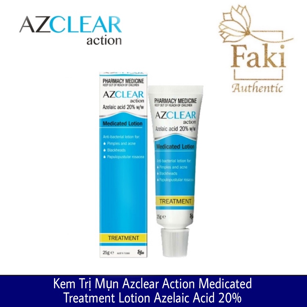 Kem bôi đa năng Azclear 20% Azelaic acid giảm mụn, mờ thâm