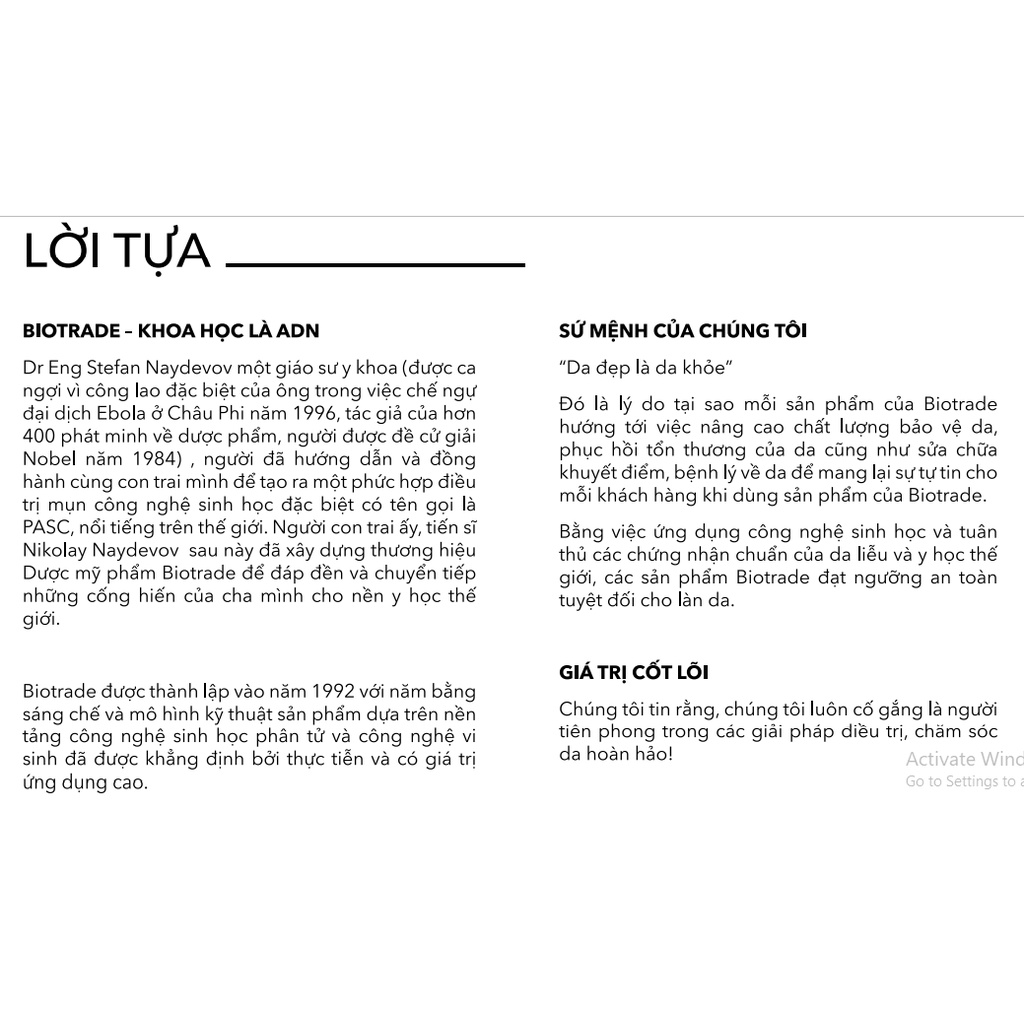 DUNG DỊCH CHẤM MỤN ACTIVE LOTION BIOTRADE ACNAUT 10ml