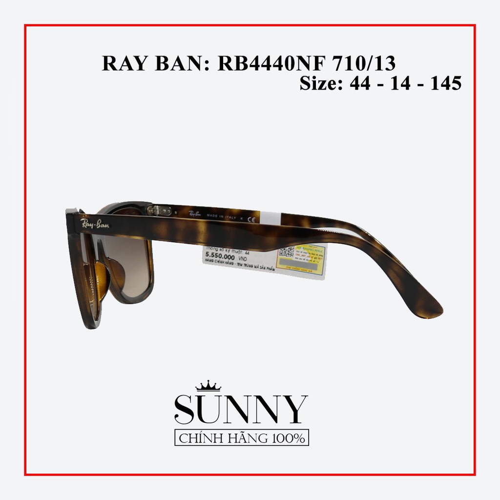 RB4440NF 710/13 - Kính mát nữ Rayban chính hãng , bảo hành toàn quốc, thiết kế dễ đeo bảo vệ mắt
