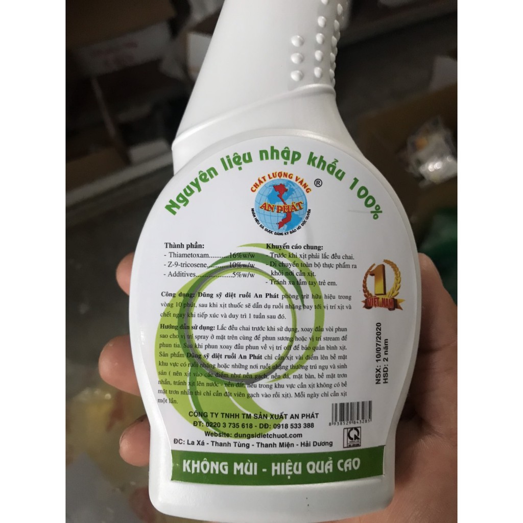 Thuốc xịt diệt ruồi An Phát - Không mùi - Hiệu quả (Chai 350ml)