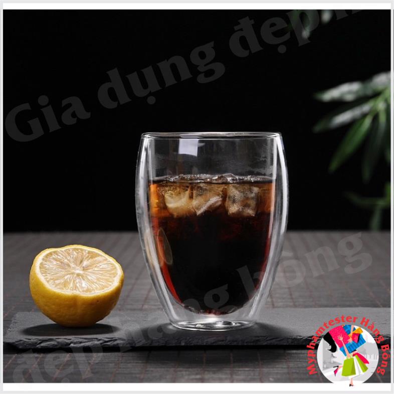 (HÀNG ĐẸP) Cốc thuỷ tinh hai lớp 350ml