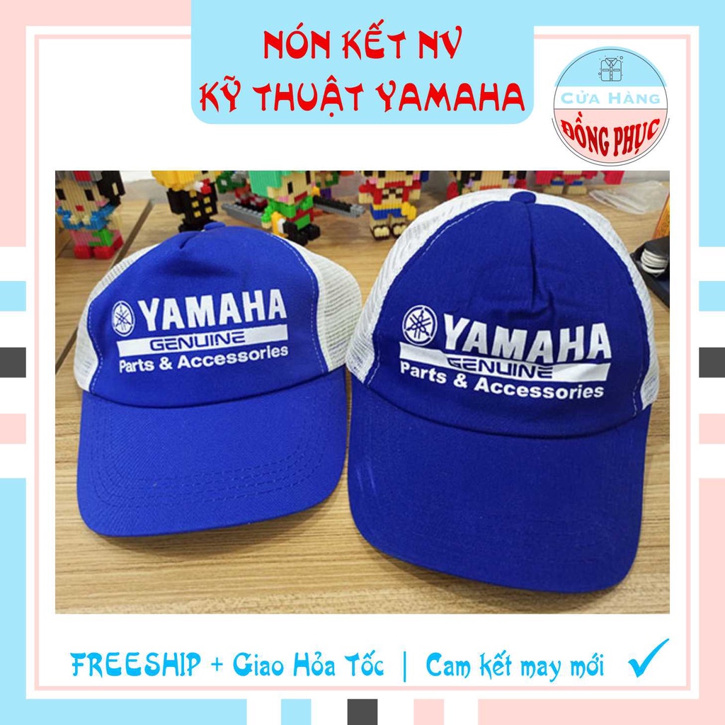 NÓN KẾT THỢ YAMAHA - NÓN LƯỚI KẾT XANH, NÓN SỰ KIỆN XANH PHỐI LƯỚI TRẮNG CHÍNH HÃNG YAMAHA, GIÁ RẺ