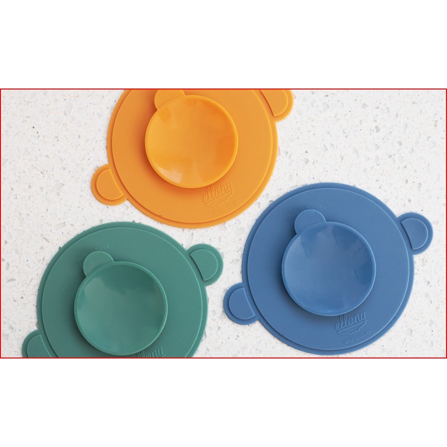 Đế lót chống trượt cho ly, cốc, bát ăn dặm cho bé Ellony nhập khẩu Hàn Quốc
