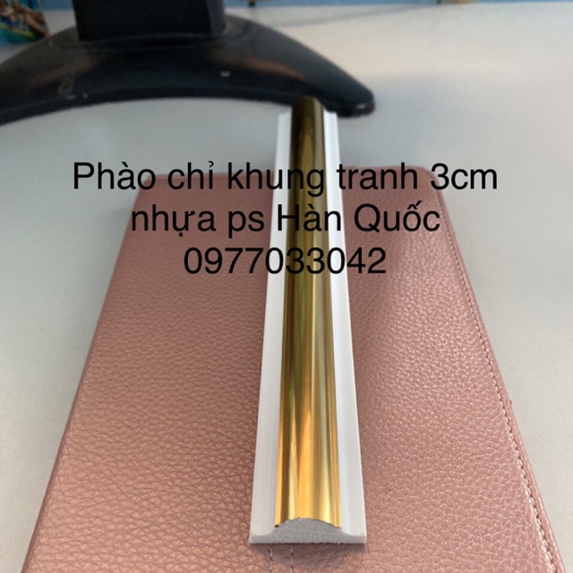 Phào chỉ trang trí bảng 3p dài 2,44m giá bán 90k/cay/2,44m