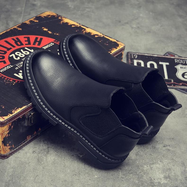 [Da Xịn Không Nhăn] Chelsea Boot Nam Collection 2019 (đế cao 5cm.) -o97 ! :