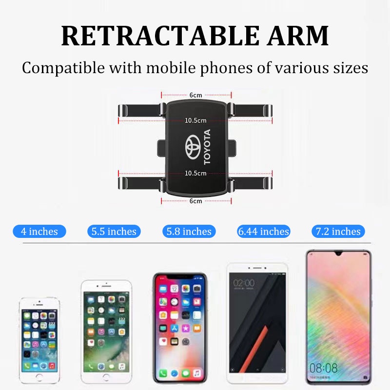 Giá Đỡ Điện Thoại Tiện Dụng Cho Xe Hơi Toyota Yaris Vios Altis Camry Avanza