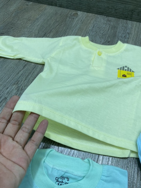 Áo sơ sinh Cotton cổ trụ cho bé